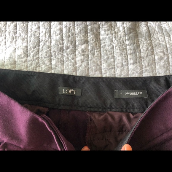 Eggplant LOFT bootcut pant! (12) - Picture 2 of 5